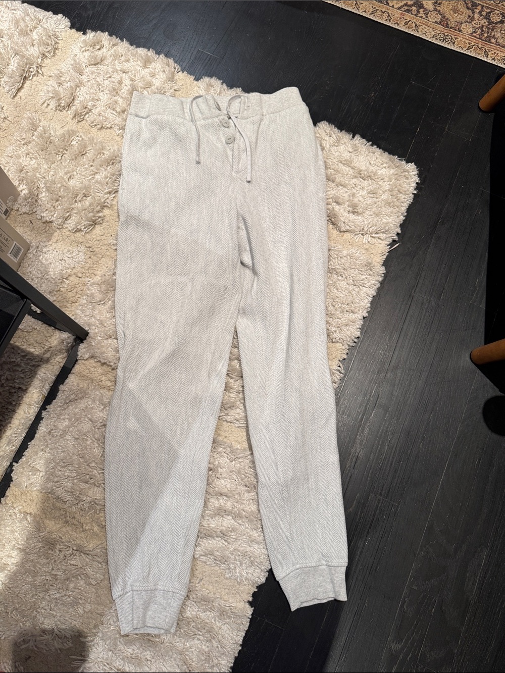 KITH Light Gray Herringbone Joggers